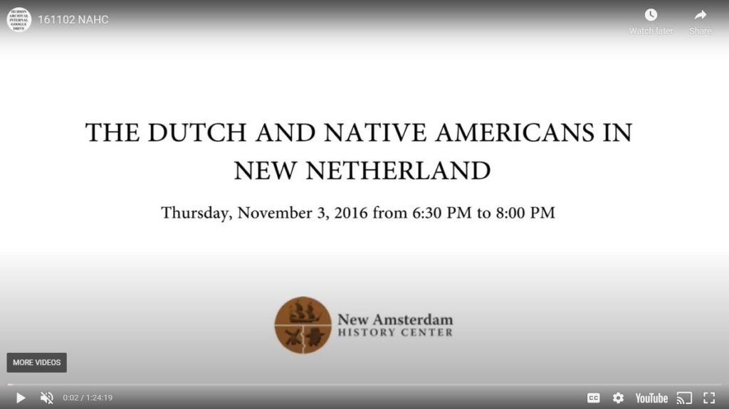The Dutch and Native Americans in New Netherland