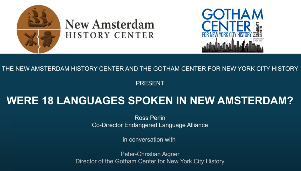 Were 18 Languages Spoken in New Amsterdam?